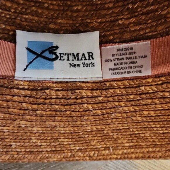 Vintage Betmar New York Straw Hat – Quiet Luxury Autumn Edit – Timeless Boutique - Picture 5 of 16